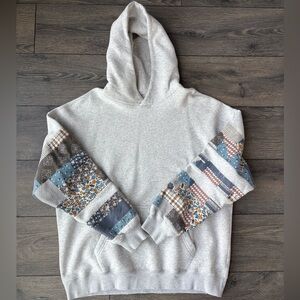 A&F Men’s Essential Popover Patchwork Embroidered Hoodie